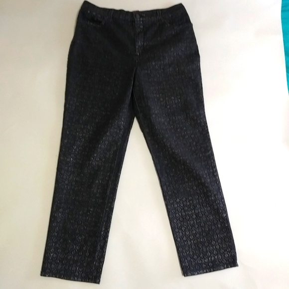 Gloria Vanderbilt Denim - Gloria Vanderbilt 14 Amanda 34x29 Black Jeans Plus